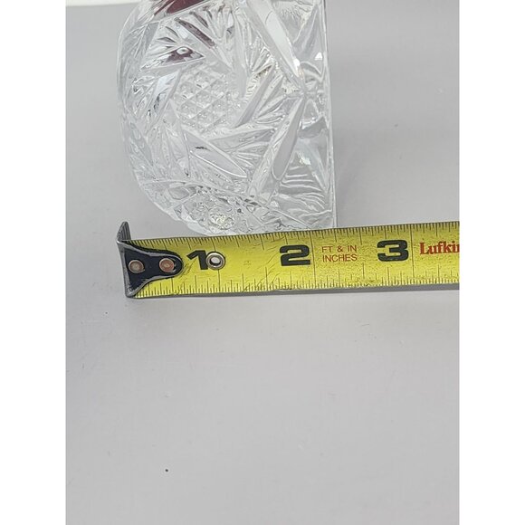 Vintage Set Of 3 Clear Pressed Glass Punch Cups Decorative Floral Starburst - Picture 15 of 15